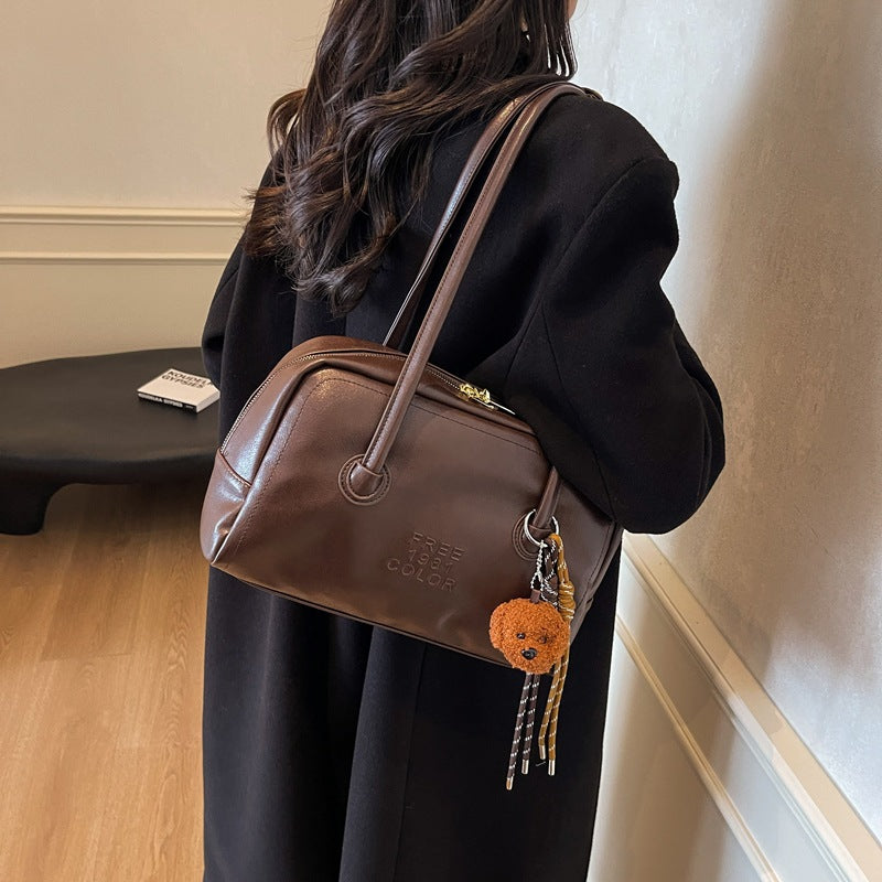 Women's Soft Leather Retro Shoulder Bag