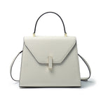 Genuine Leather Top Handle Crossbody Shoulder Bag