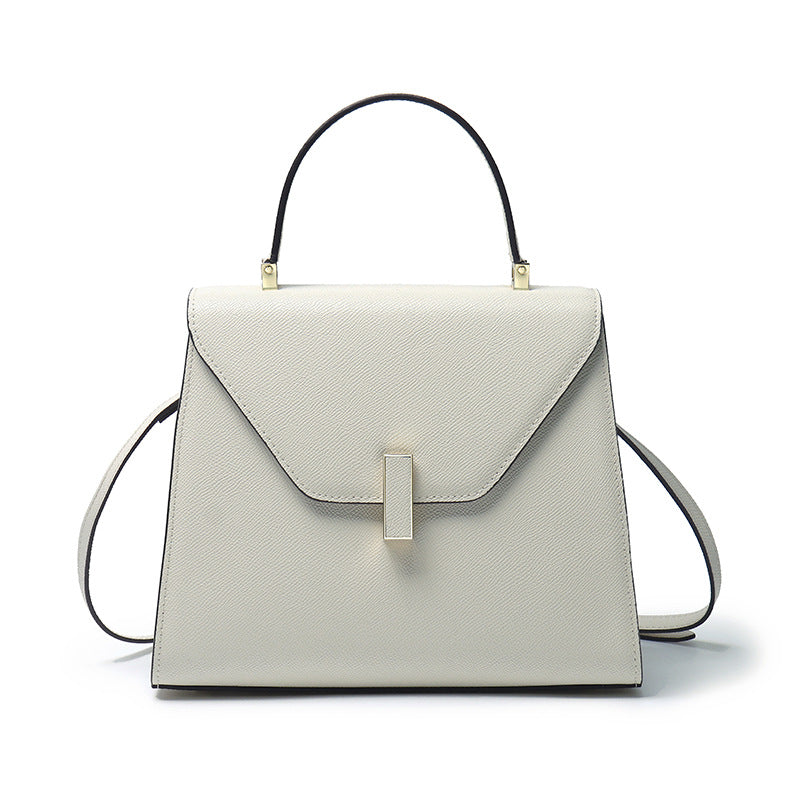 Genuine Leather Top Handle Crossbody Shoulder Bag