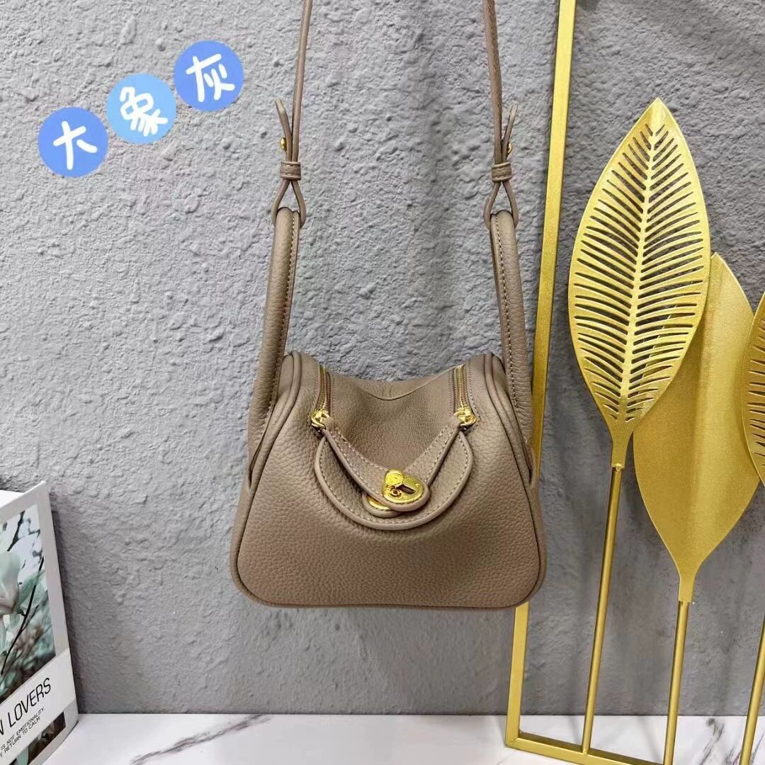 Mini Lindy Genuine Leather Crossbody Bag