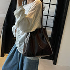 Fashion Soft Faux Leather Shoulder Tote Bag