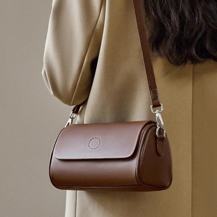 Elegant Mini Barrel Crossbody Shoulder Bag
