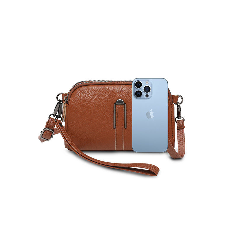 Genuine Leather Crossbody Phone Wallet Bag