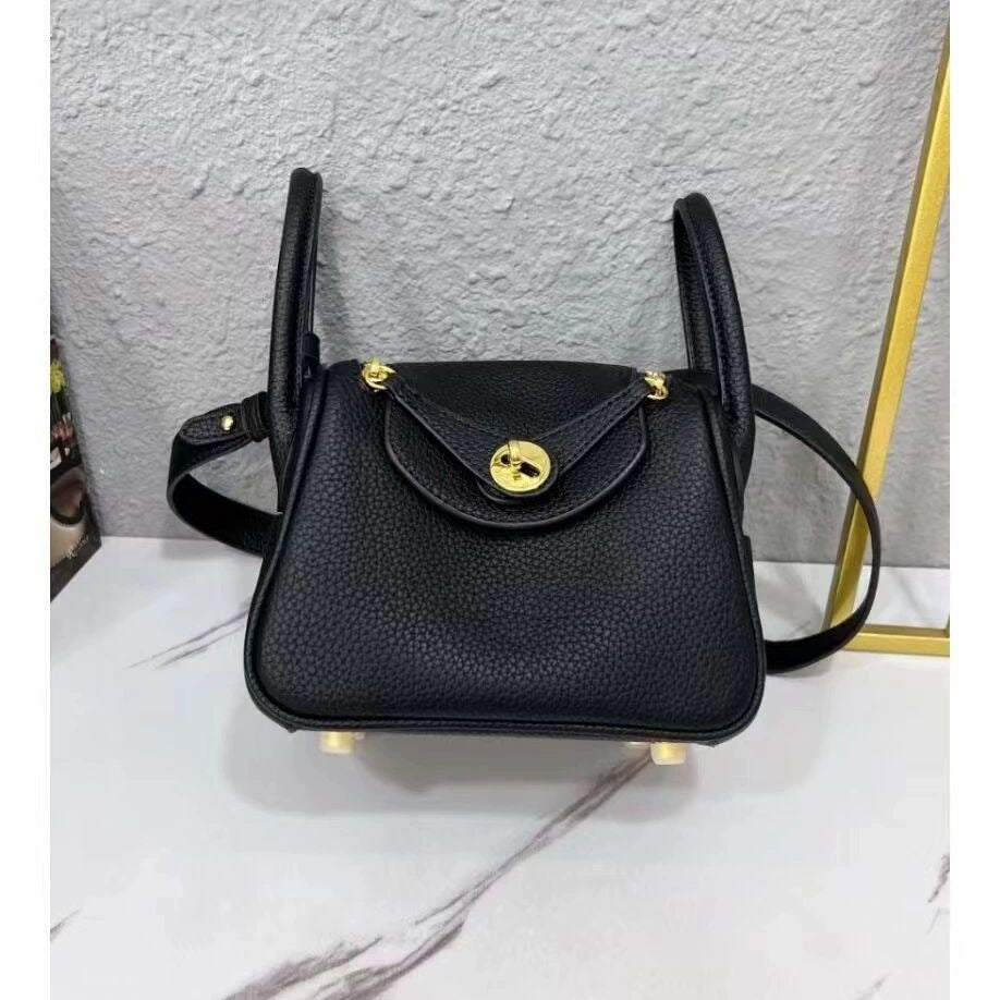 Mini Lindy Genuine Leather Crossbody Bag
