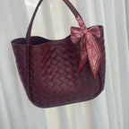 Handwoven Genuine Leather Tote Bag