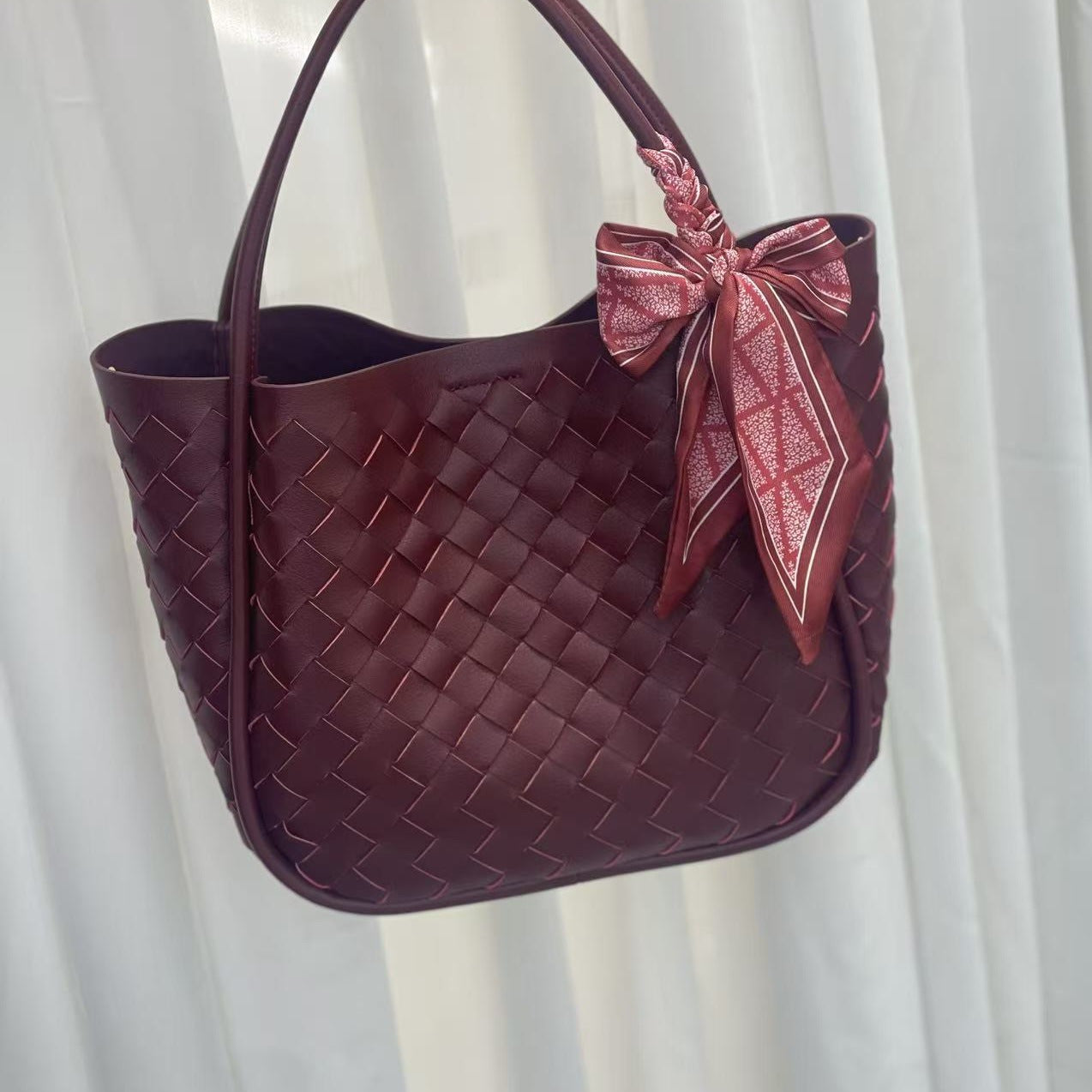 Handwoven Genuine Leather Tote Bag