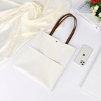 Women's Leather-Look Tote Bag Work School