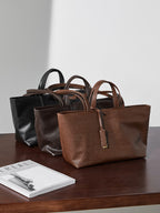 Women's Genuine Leather Shoulder Tote Bag