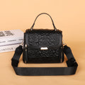 Elegant Quilted Rose Shoulder Handbag
