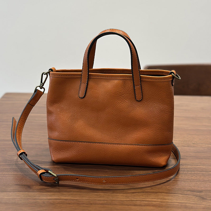 Genuine Leather Tote Handbag Shoulder Crossbody Bag