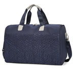 Women's Embroidered Floral Travel Duffel Bag