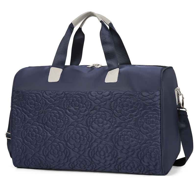 Women's Embroidered Floral Travel Duffel Bag