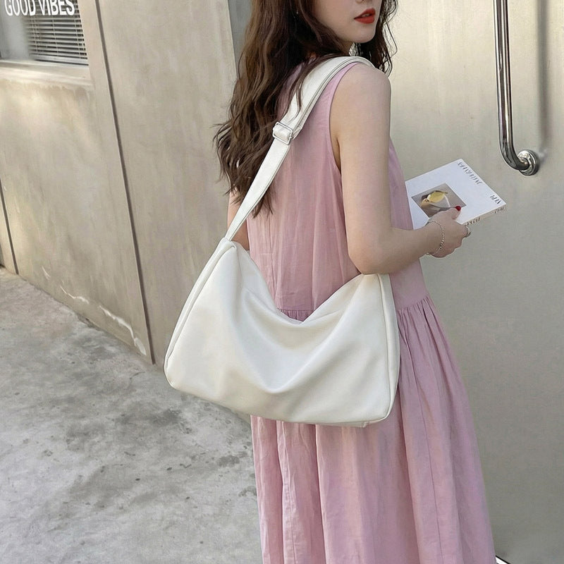 Soft Faux Leather Casual Shoulder Crossbody Bag