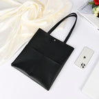 Women's Leather-Look Tote Bag Work School