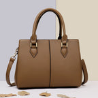 Women's Soft Leather Commuter Shoulder Tote Bag