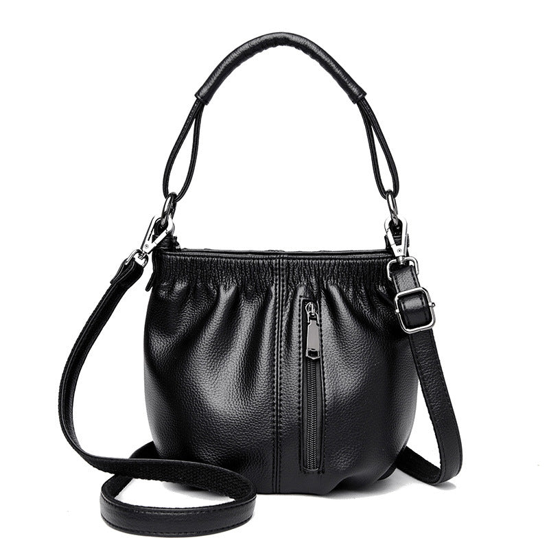 Women's Soft Material Crossbody Bucket Bag