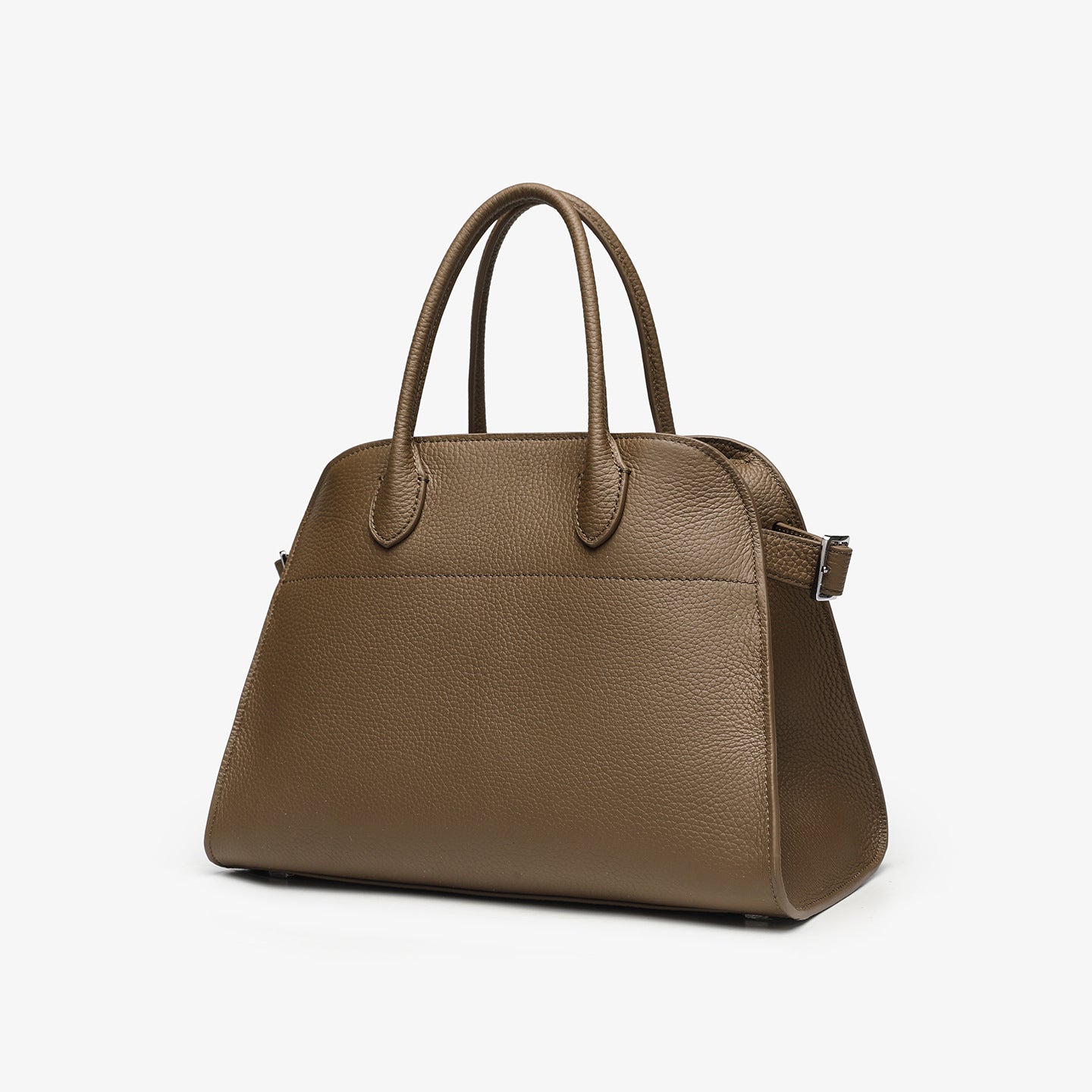 Pebbled Leather Shell Handbag Shoulder Crossbody