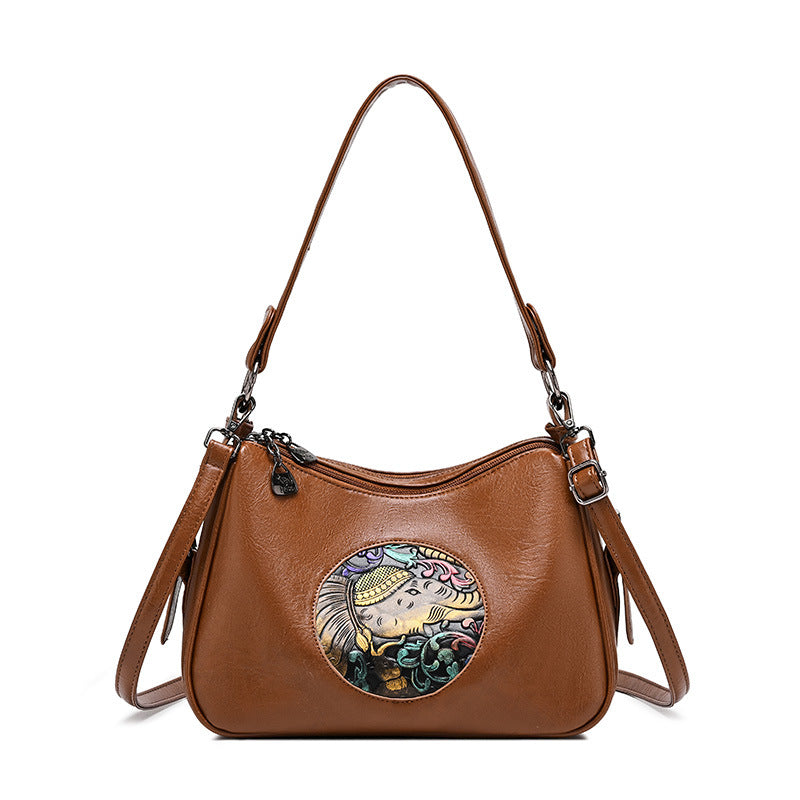 Retro Soft Leather Women's Shoulder Bag