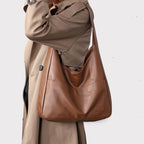 Soft Leather Large Capacity Shoulder Tote Bag