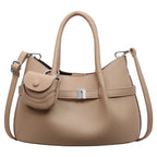 Minimalist Textured Tote Shoulder Crossbody Bag