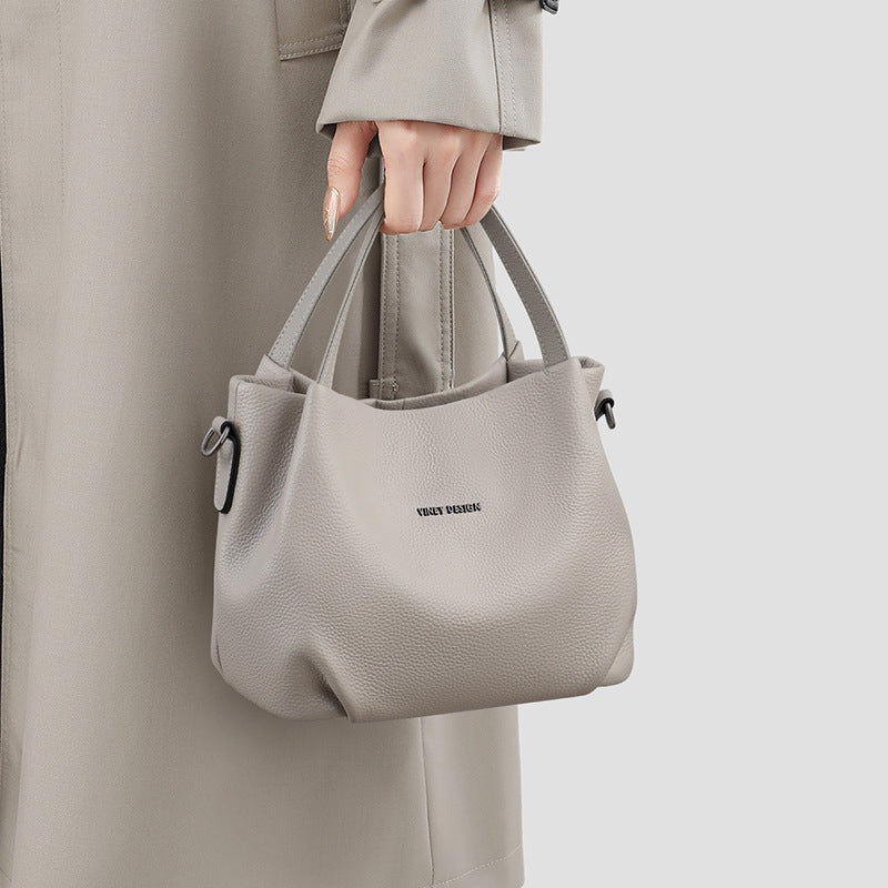 Soft Leather Crossbody Shoulder Handbag