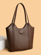 Premium Faux Leather Tote Shoulder Bag