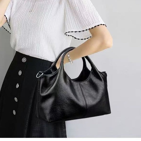 Large Capacity Soft Material Handbag Crossbody