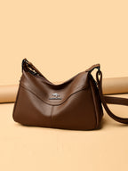 Soft Leather Lightweight Large Capacity Crossbody Bag