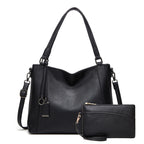 Soft Leather-Look Women's Shoulder Tote Bag