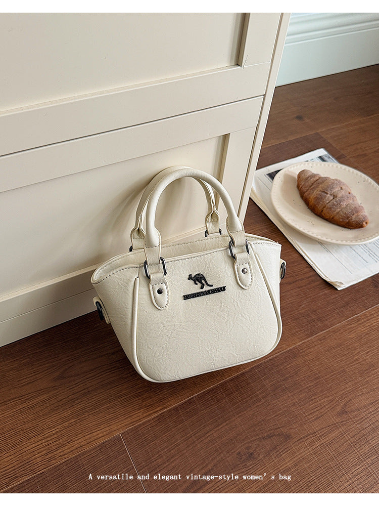 Fashion Soft Leather Boston Shoulder Bag