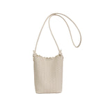 Lightweight Woven Bucket Crossbody Bag