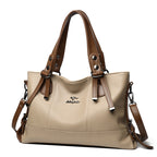 Elegant Soft Leather Large Capacity Shoulder Bag