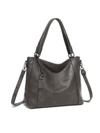 Elegant Soft Leather Shoulder Tote Crossbody Bag