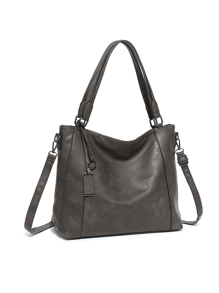 Elegant Soft Leather Shoulder Tote Crossbody Bag