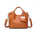 Premium Cowhide Versatile Shoulder Tote Bag