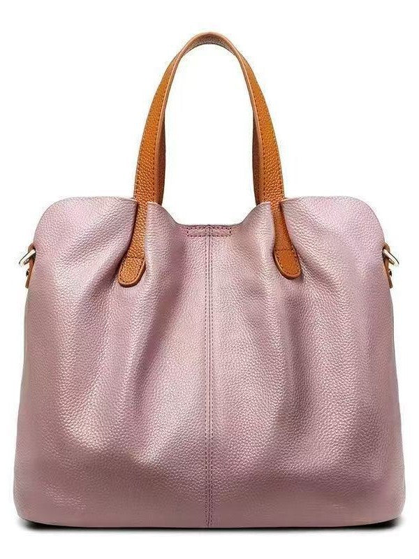 Soft Leather Large Capacity Shoulder Tote Bag