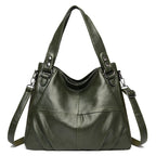 Women's Soft Leather Tote Shoulder Bag