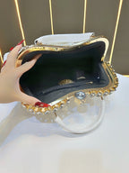 Women's Luxury Crystal Evening Clutch Bag
