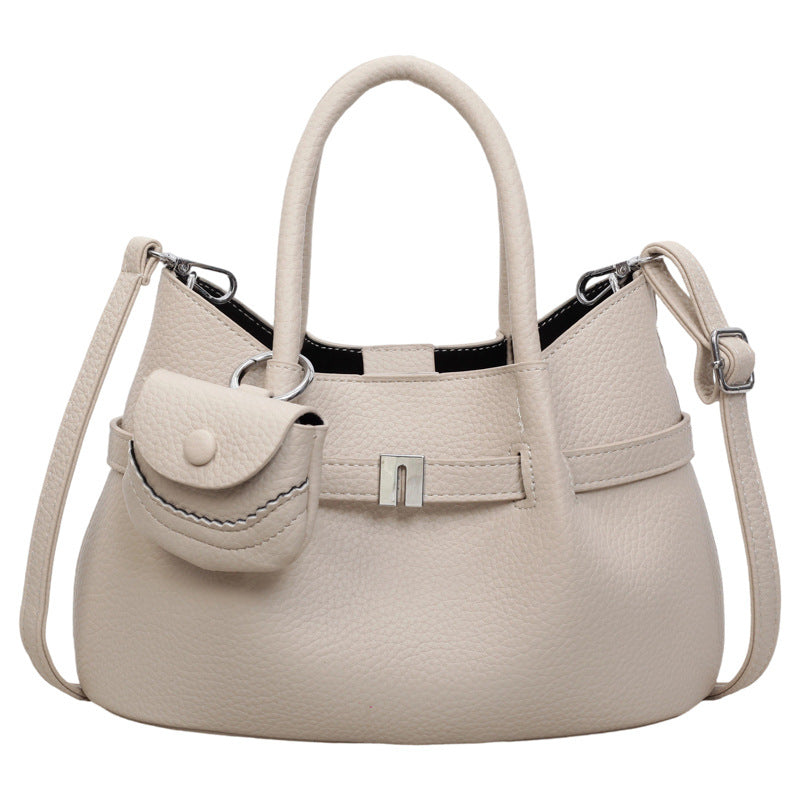 Minimalist Textured Tote Shoulder Crossbody Bag