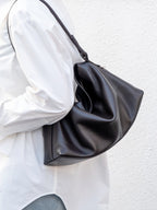 Premium Leather Slouchy Commuter Tote