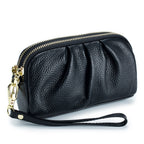 Genuine Leather Women's Wristlet Clutch Wallet
