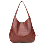 Women's Vintage Soft Leather Shoulder Tote Bag
