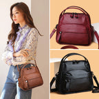 Soft Vegan Leather Shoulder Crossbody Handbag