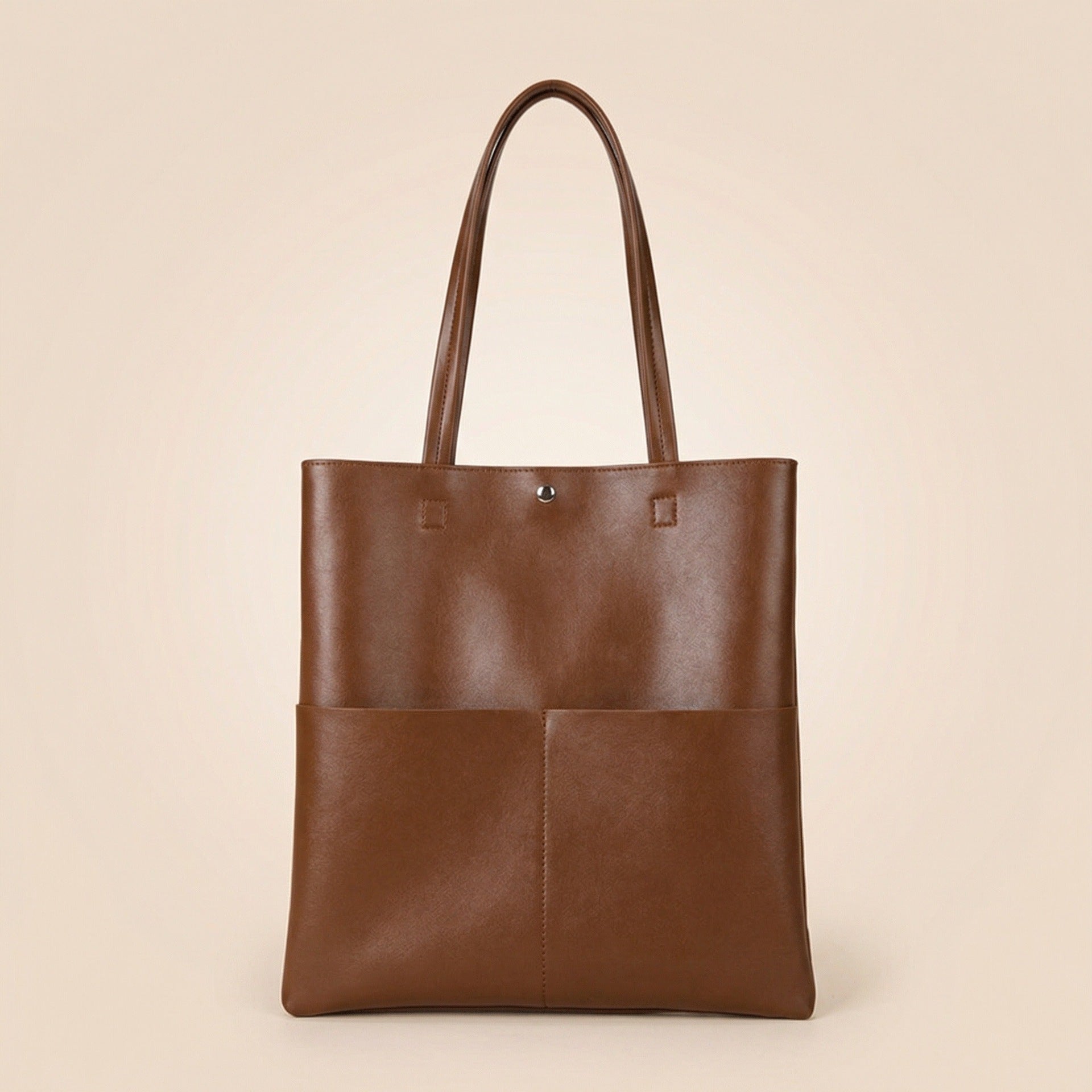 Women's Leather-Look Tote Bag Work School