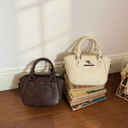 Fashion Soft Leather Boston Shoulder Bag
