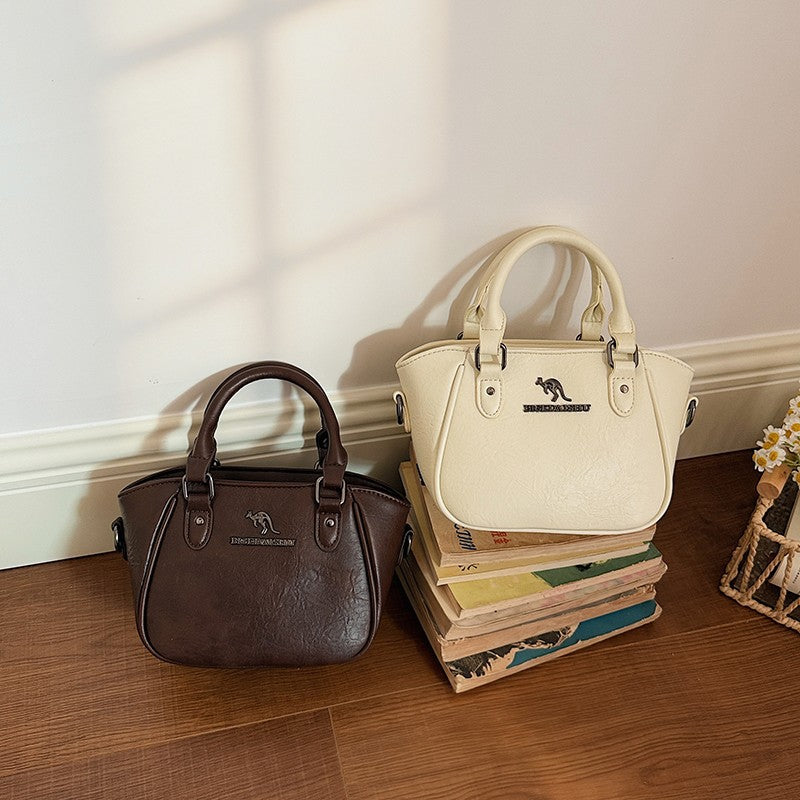 Fashion Soft Leather Boston Shoulder Bag