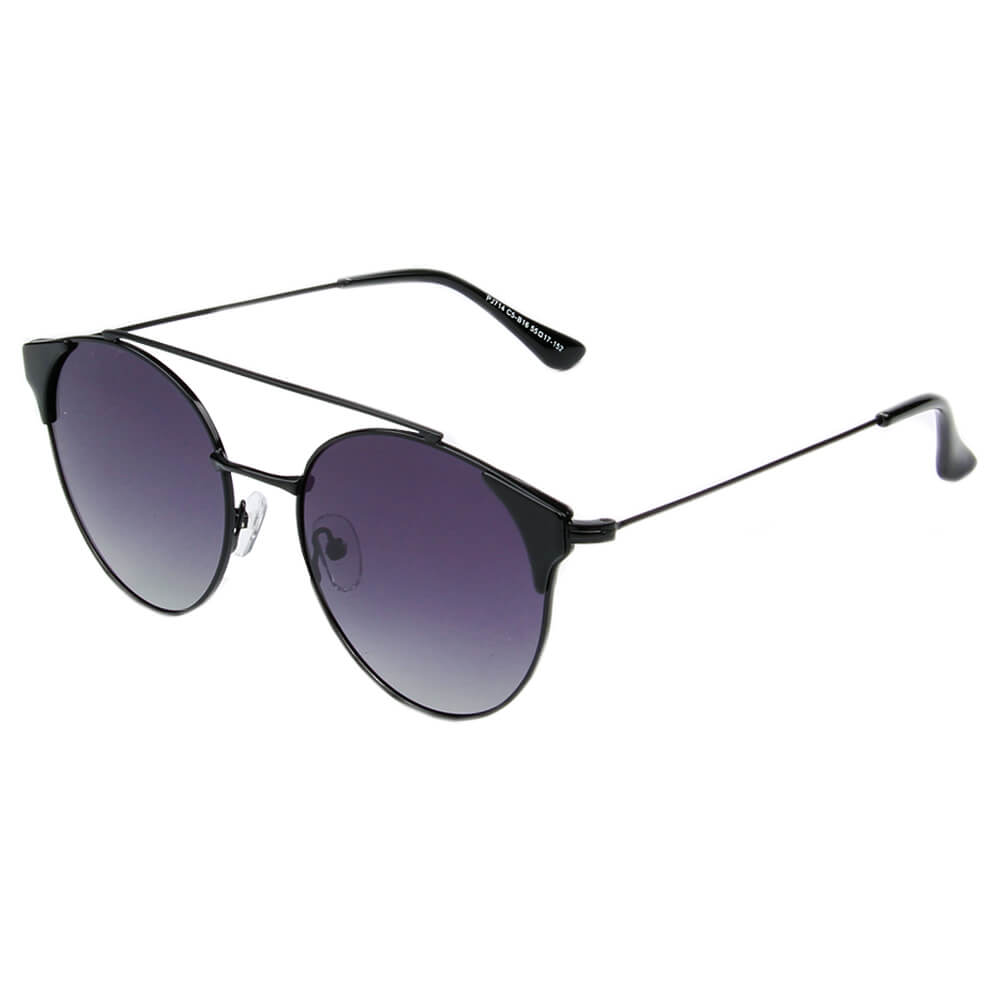 ANTEQUERA | Women Round Polarized Point Tip Cat Eye Fashion Sunglasses Circle