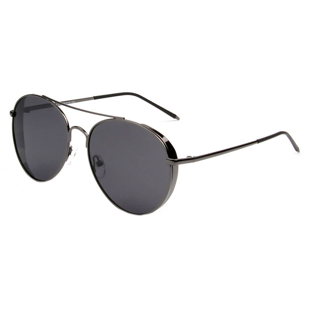 BAZA | Classic Cover Polarized Mirrored Shield Aviator Sunglasses