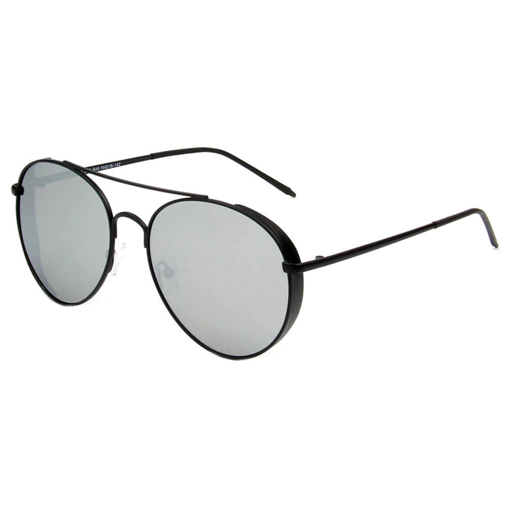 BAZA | Classic Cover Polarized Mirrored Shield Aviator Sunglasses