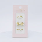 Pearl and Diamond Ring Set